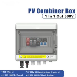 1 In 1 Out 500V Solar Panel Junction Box New Design