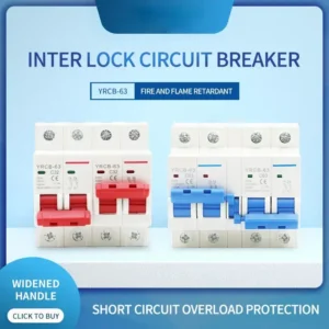 Electrical Manual Transfer Switch 2P+2P Interlocking Circuit Breaker