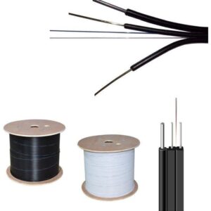 FTTH Drop Cable Fiber Optic Cable / Indoor Outdoor Fiber Optic Drop Wire